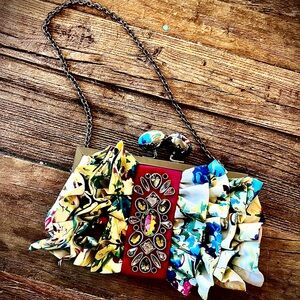 Aria by Mary Frances Fabric and Jeweled Bag